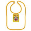 Infant Contrast Trim Terry Bib Thumbnail
